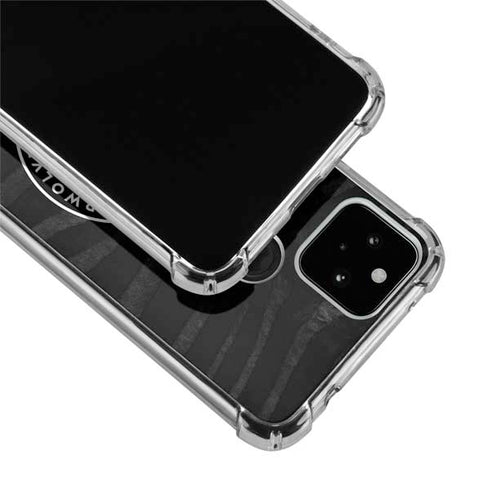 NBA Minnesota Timberwolves Black Animal Print Google Pixel 5 Clear Case